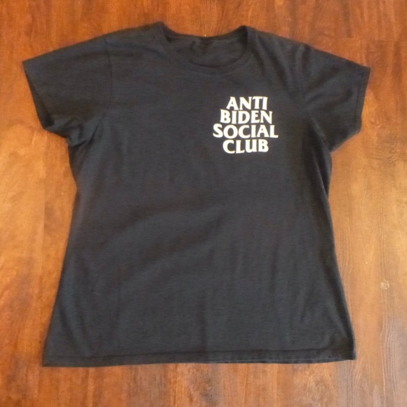 ANTI BIDEN SOCIAL CLUB T SHIRT SZ M-L - Picture 1 of 3